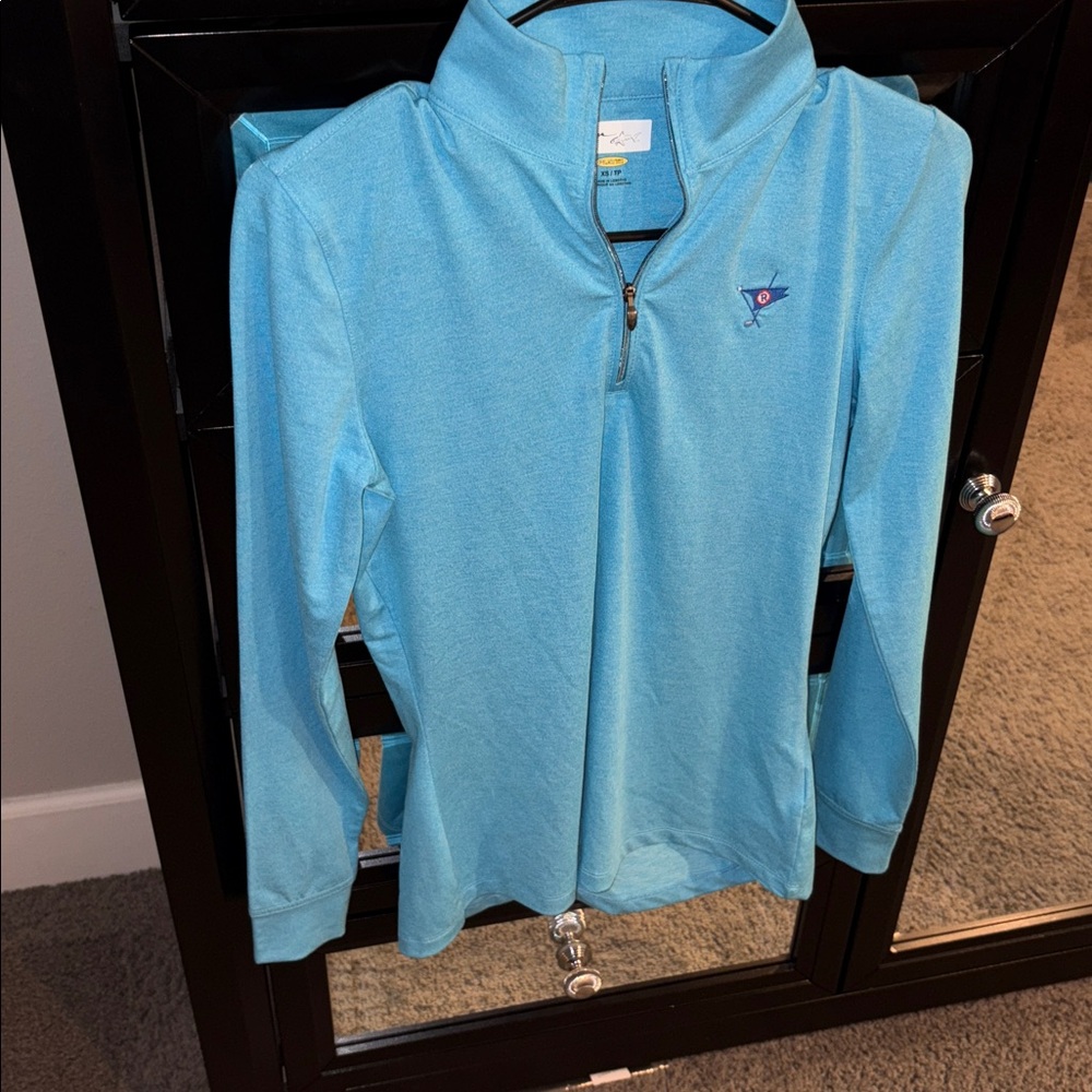 Ocean Reef Greg Norman Heathered Light Blue Quarter-Zip Pullover xs Performance